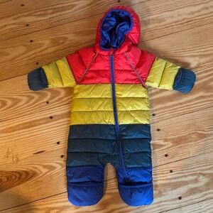 Hanna Andersson color bloc Baby Snowsuit